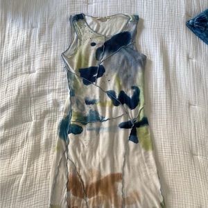Paloma Wool watercolor dress sz Small, but fits more like a medium